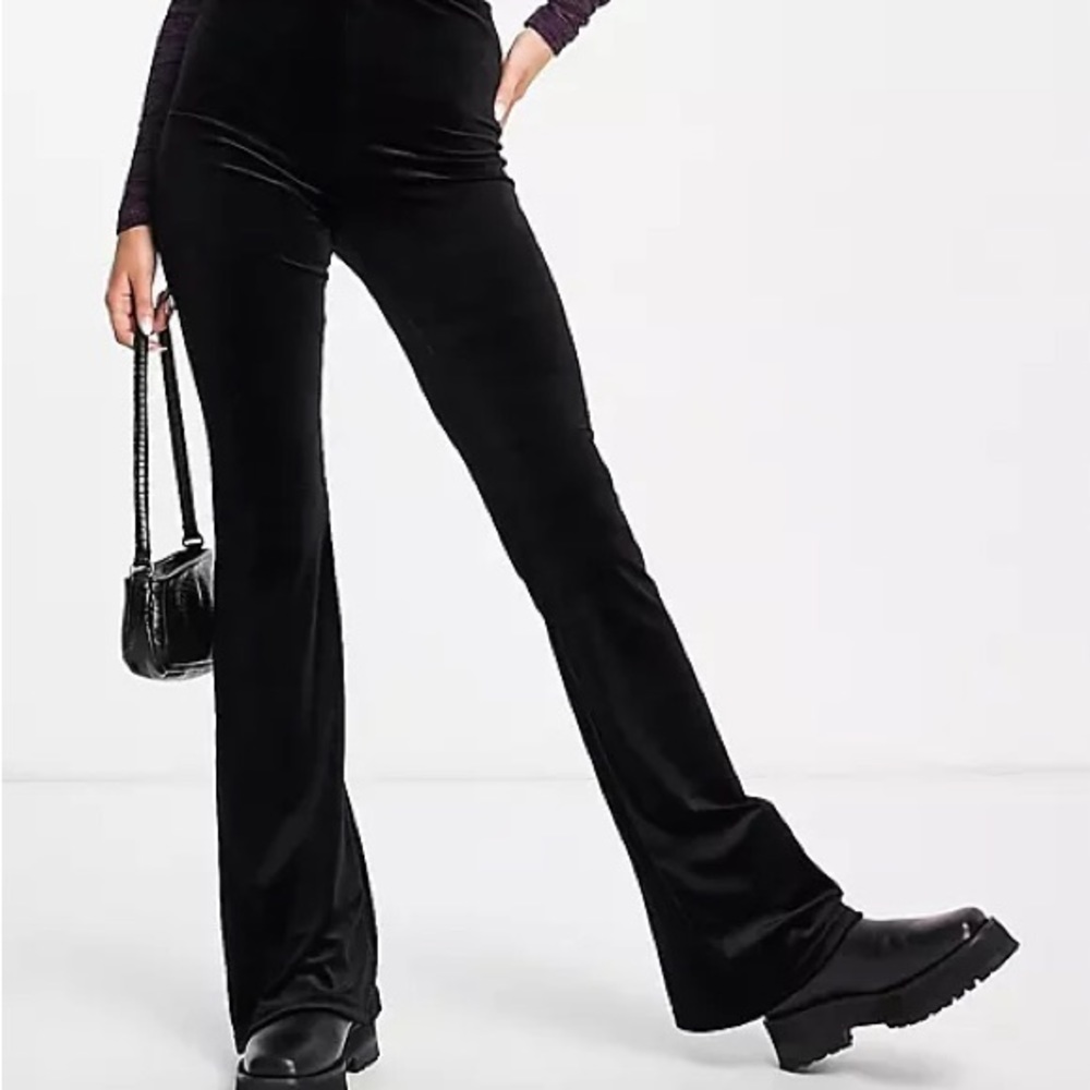 Velvet flare pants